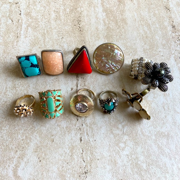 11 Antique Rings Set - Picture 3 of 3